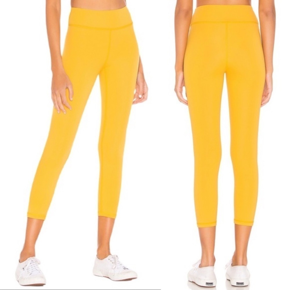 NWT Lovewave Luka Pant in Yellow High Waist Yoga Pants Est Retail $150